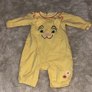 Disney Yellow lion king baby pajamas